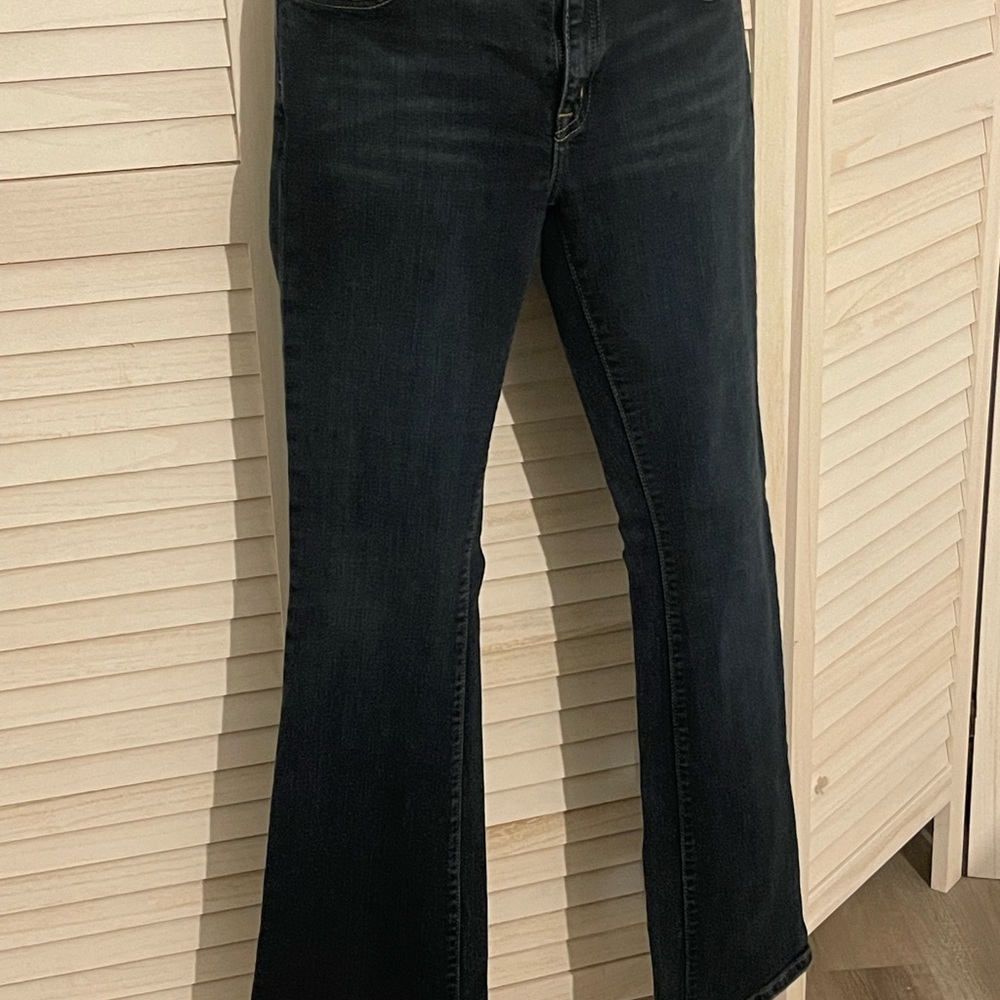 Michael Kors Black Flare Wide Leg Jeans